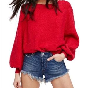 Free People red sweater